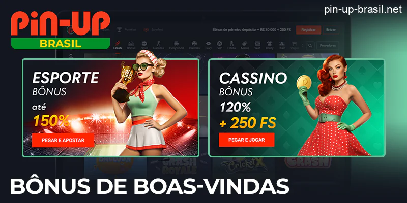 Bónus de boas-vindas ao registar-se no Pin Up Cassino