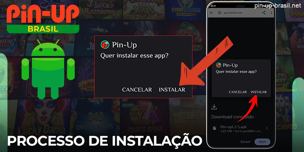 Instalar a aplicação Pin Up Cassino no Android