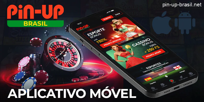 Aplicação móvel Pin Up para Android e iPhone