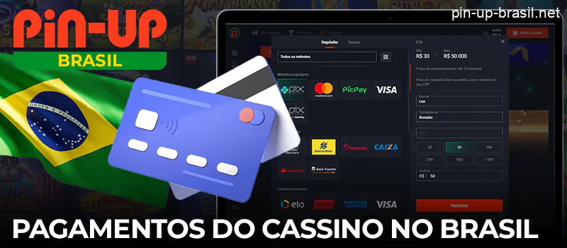 Pagamentos no Pin Up Cassino para jogadores Brasileiros