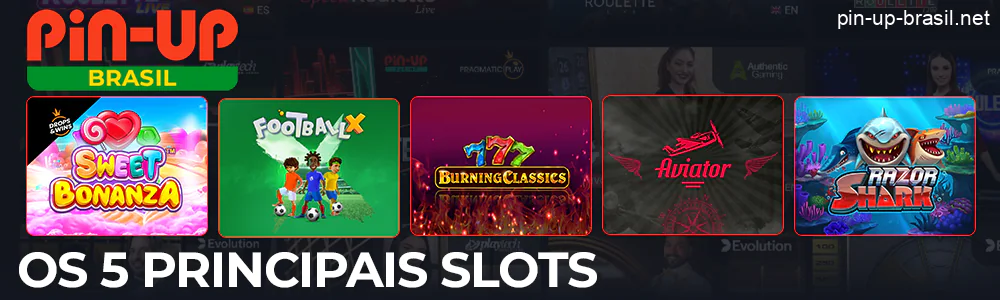 As 5 melhores Slots do Pin Up Cassino